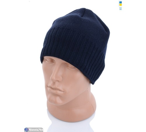 Шапка чоловіча на зиму (5 шт. р.сетка One size) синій "VIOLA" Шапка чоловіча на зиму (5 шт. р.сетка One size) синій "VIOLA"