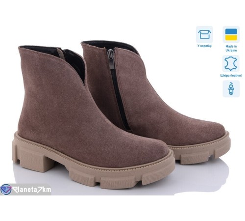 Черевики жіночі на весну/осінь (6 пар р.36-40) коричневий  "GARRA"