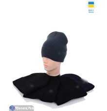 Шапка чоловіча на зиму (5 шт. р.сетка 56-60) мікс  "Angell"