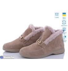 Черевики жіночі на зиму (6 пар р.36-41) бежевий  "ERIKA"