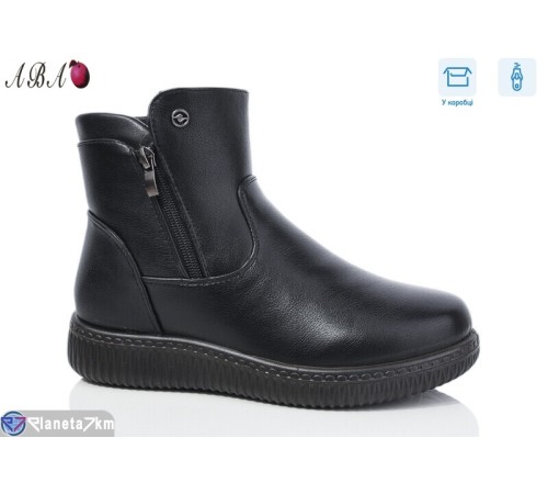 Черевики жіночі на зиму (8 пар р.36-41) чорний  "Aba"
