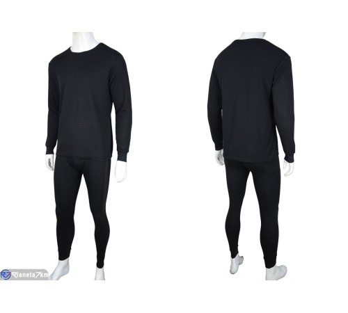 Термобілизна чоловіча на зиму (4 шт. р.сетка XL-4XL) чорний  "Kalabok"