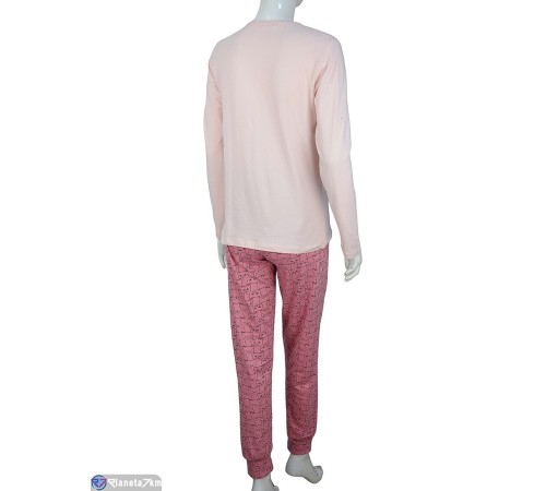 Піжама жіноча на весну/осінь (4 шт. р.сетка S-XL) рожевий "Nicoli" Піжама жіноча на весну/осінь (4 шт. р.сетка S-XL) рожевий "Nicoli"
