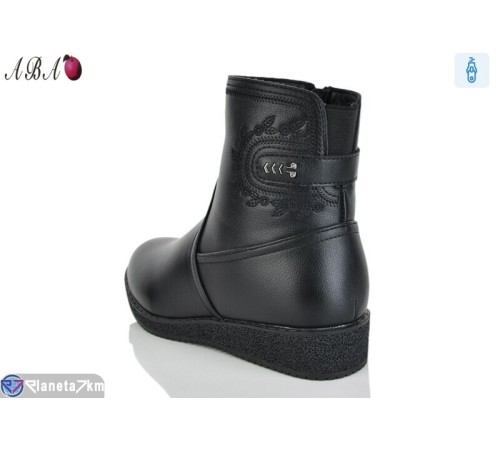 Черевики жіночі на зиму (8 пар р.37-42) чорний  "Aba"