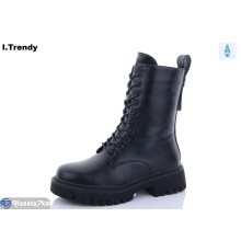 Черевики жіночі на зиму (6 пар р.36-41) чорний  "Trendy"