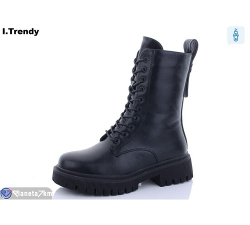 Черевики жіночі на зиму (6 пар р.36-41) чорний  "Trendy"