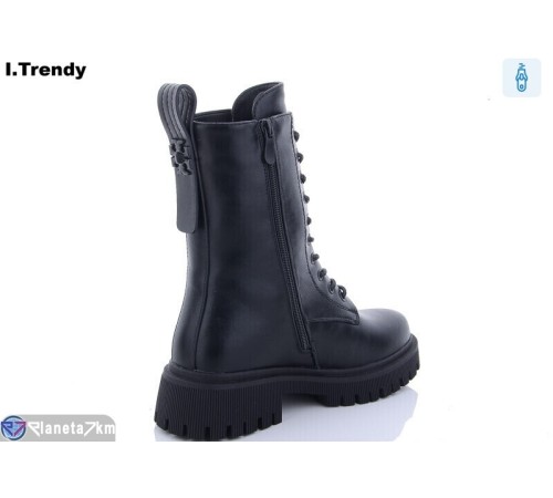 Черевики жіночі на зиму (6 пар р.36-41) чорний  "Trendy"