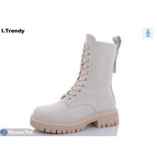 Черевики жіночі на зиму (6 пар р.36-41) бежевий  "Trendy"