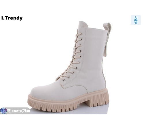 Черевики жіночі на зиму (6 пар р.36-41) бежевий  "Trendy"