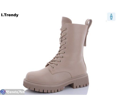 Черевики жіночі на зиму (6 пар р.36-41) бежевий  "Trendy"