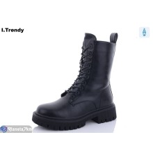 Черевики жіночі на зиму (6 пар р.36-41) чорний  "Trendy"