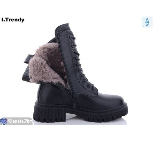Черевики жіночі на зиму (6 пар р.36-41) чорний  "Trendy"