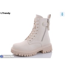 Черевики жіночі на зиму (6 пар р.36-41) бежевий  "Trendy"