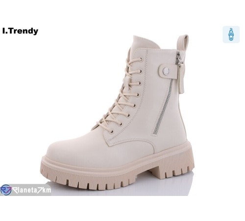 Черевики жіночі на зиму (6 пар р.36-41) бежевий  "Trendy"
