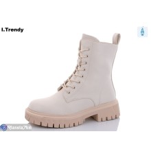 Черевики жіночі на зиму (6 пар р.36-41) бежевий  "Trendy"
