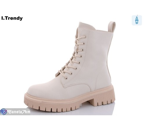 Черевики жіночі на зиму (6 пар р.36-41) бежевий  "Trendy"