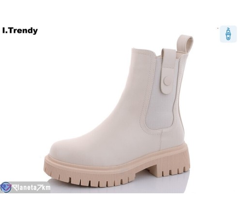 Черевики жіночі на зиму (6 пар р.36-41) бежевий  "Trendy"