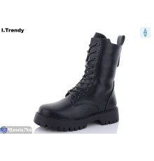 Черевики жіночі на зиму (6 пар р.36-41) чорний  "Trendy"