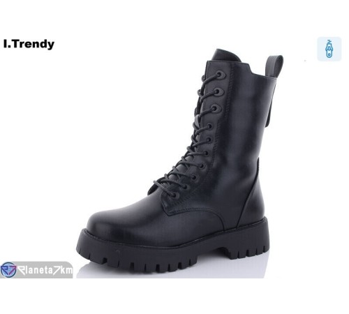 Черевики жіночі на зиму (6 пар р.36-41) чорний  "Trendy"