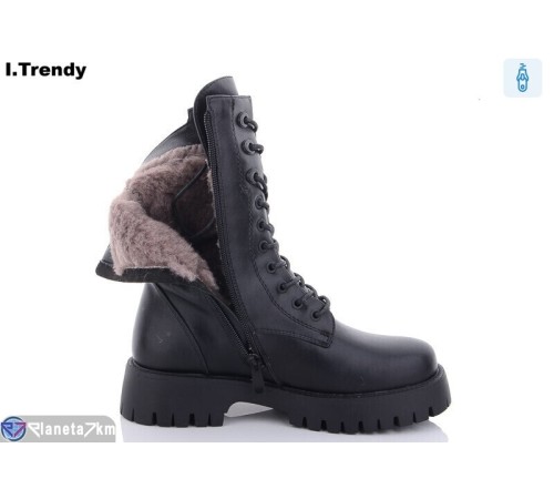 Черевики жіночі на зиму (6 пар р.36-41) чорний  "Trendy"