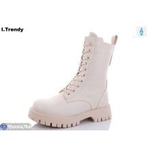 Черевики жіночі на зиму (6 пар р.36-41) бежевий  "Trendy"