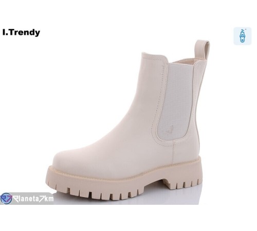 Черевики жіночі на зиму (6 пар р.36-41) бежевий  "Trendy"