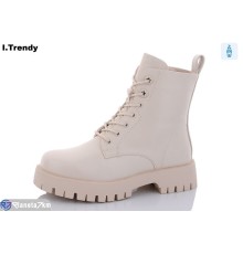 Черевики жіночі на зиму (6 пар р.36-41) бежевий  "Trendy"