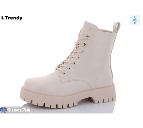 Черевики жіночі на зиму (6 пар р.36-41) бежевий  "Trendy"