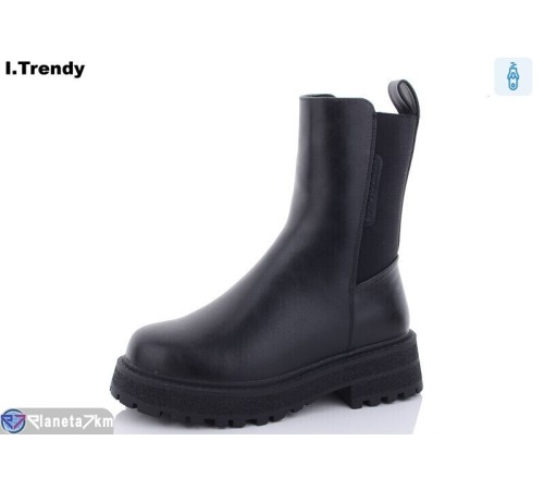 Черевики жіночі на зиму (6 пар р.36-41) чорний  "Trendy"