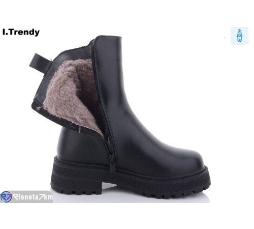 Черевики жіночі на зиму (6 пар р.36-41) чорний  "Trendy"
