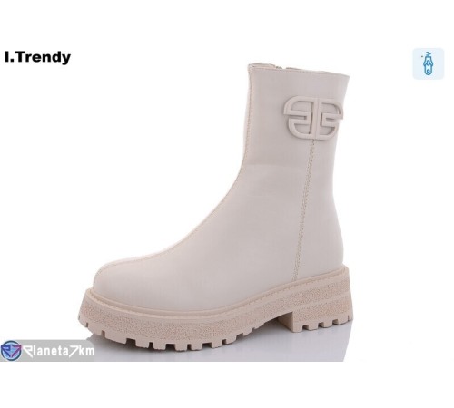 Черевики жіночі на зиму (6 пар р.36-41) бежевий  "Trendy"