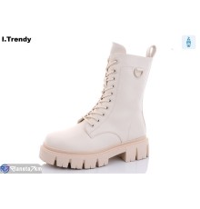 Черевики жіночі на зиму (6 пар р.36-41) бежевий  "Trendy"