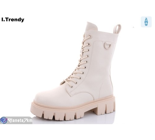 Черевики жіночі на зиму (6 пар р.36-41) бежевий  "Trendy"