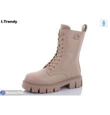 Черевики жіночі на зиму (6 пар р.36-41) бежевий  "Trendy"
