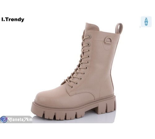 Черевики жіночі на зиму (6 пар р.36-41) бежевий  "Trendy"
