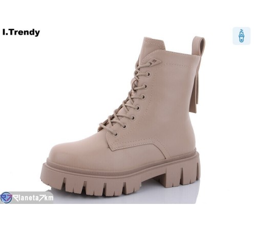 Черевики жіночі на зиму (6 пар р.36-41) бежевий  "Trendy"