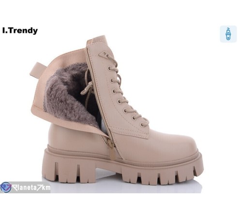 Черевики жіночі на зиму (6 пар р.36-41) бежевий  "Trendy"