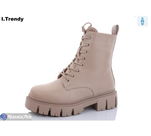 Черевики жіночі на зиму (6 пар р.36-41) бежевий  "Trendy"