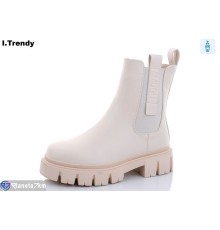 Черевики жіночі на зиму (6 пар р.36-41) бежевий  "Trendy"