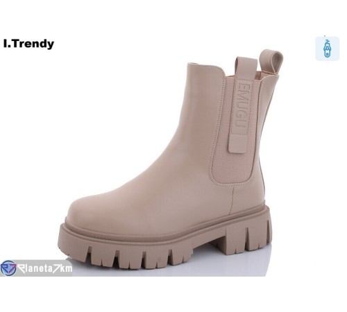 Черевики жіночі на зиму (6 пар р.36-41) бежевий  "Trendy"