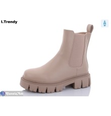 Черевики жіночі на зиму (6 пар р.36-41) бежевий  "Trendy"