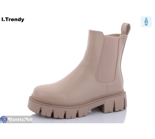 Черевики жіночі на зиму (6 пар р.36-41) бежевий  "Trendy"