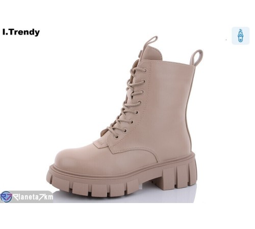 Черевики жіночі на зиму (6 пар р.36-41) бежевий  "Trendy"