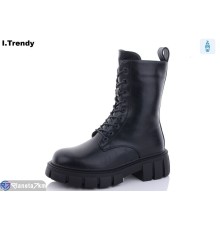 Черевики жіночі на зиму (6 пар р.36-41) чорний  "Trendy"