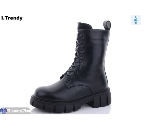 Черевики жіночі на зиму (6 пар р.36-41) чорний  "Trendy"
