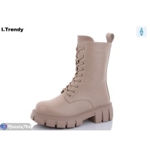 Черевики жіночі на зиму (6 пар р.36-41) бежевий  "Trendy"