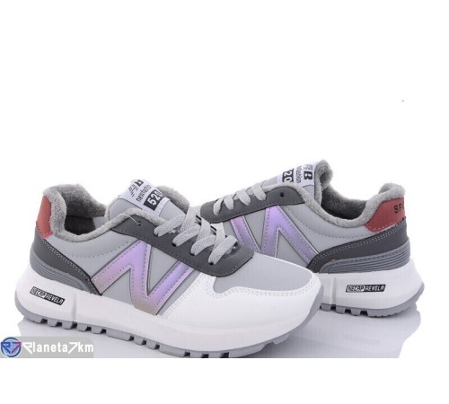 Кросівки жіночі на весну/осінь (8 пар р.36-41) сірий  "VIOLA"