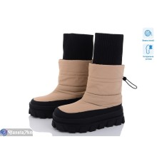 Дутики жіночі на зиму (8 пар р.36-41) бежевий  "VIOLA"