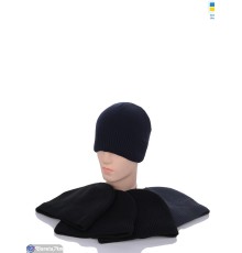 Шапка чоловіча на зиму (5 шт. р.сетка 56-60) мікс  "Angell"