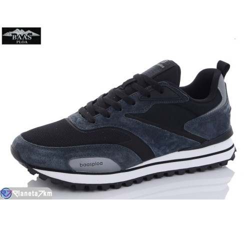 Кросівки чоловічі на весну/осінь (8 пар р.41-46) чорний  "Baas"